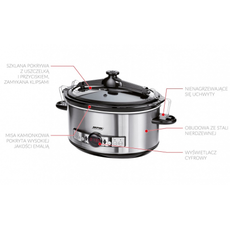 Wolnowar MPM MWO-01M 6,5L 320W timer do 18h w 98C